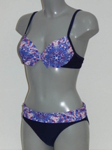 Nickey Nobel Gemma navy-blau/print gemoldefer bikini bh