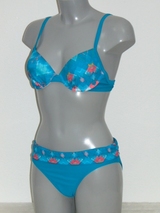 Nickey Nobel Melody blau/print gemoldefer bikini bh