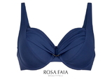 Rosa Faia Strand Hermine navy-blau unwattierter bikini bh
