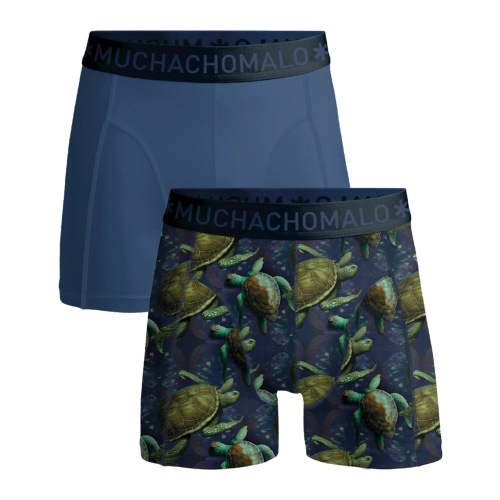 Muchachomalo Turtles blau/print modal boxershort