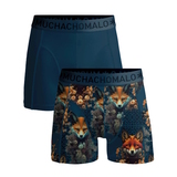 Muchachomalo Foxtrot blau/print modal boxershort