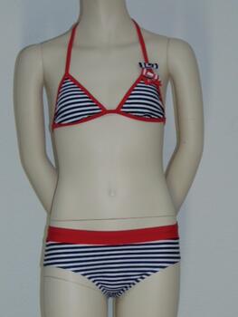Brüste und Unterhosen Stripes Rot/Weiß Set