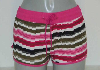 Shiwi Blocks Pink/Weiß Strand Short