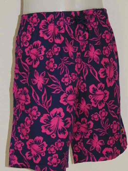 Schiwi-Männer lotus Navy-Blau/Pink Badehose