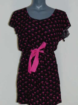 Shiwi Flamingo Schwarz/Pink Kleid