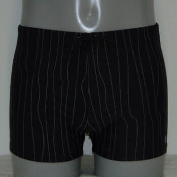 Schiwi-Männer pinstripe Schwarz Schwimmboxer