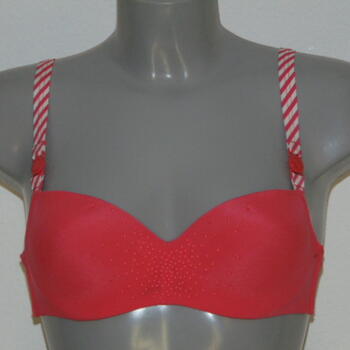 Marlies Dekkers Bademode Boracay Weiß/Rot Gemoldefer Bikini BH