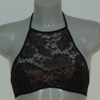 Sapph Abegail Schwarz/Gold Nicht geformter BH