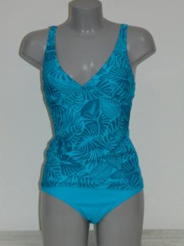 Nickey Nobel Chrissy Blau/Print Tankini Set