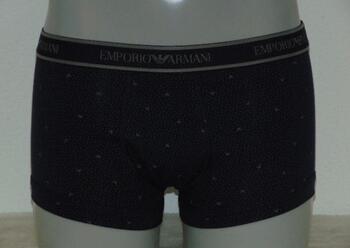 Armani Männer Trunk Navy-Blau/Print Boxershort