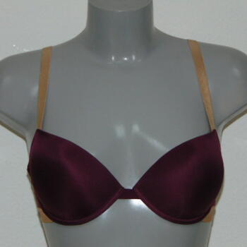 Armani Damen Microfiber Aubergine Push Up BH