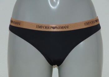 Armani Damen Microfiber Schwarz Brasilianischer Slip