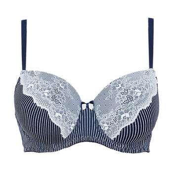 After Eden D-Cup & Up Violette Navy-Blau Vorgeformter BH