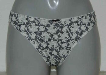 Eva Flaire Weiß/Print Brasilianischer Slip