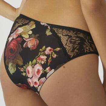 Armani Damen  floreale Schwarz/Print Slip