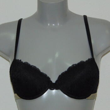 Armani Damen Pizzo d'Oro Schwarz/Gold Push Up BH