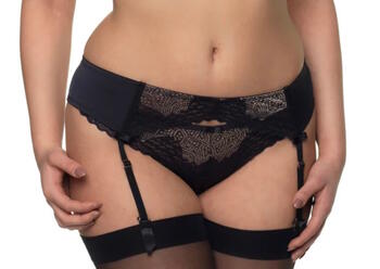 After Eden D-Cup & Up Maudy Schwarz Strumpfhalter