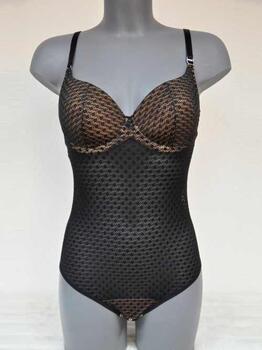 Eva Noir de Noir Schwarz Korselett