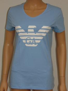 Armani Damen Logo Baby Blau Shirt