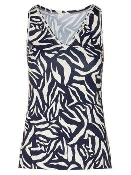 Eva Graphic Schwarz/Weiß Top