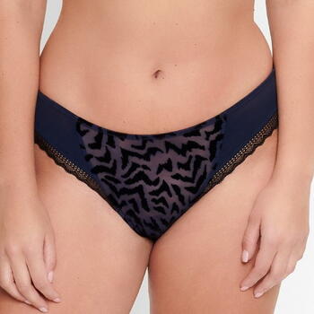 LingaDore Black Iris Blau/Schwarz Slip