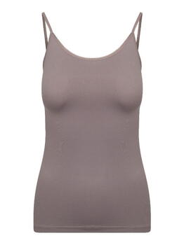 RJ Bodywear Pure Color Taupe Spaghetti Top