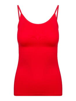 RJ Bodywear Pure Color Rot Spaghetti Top