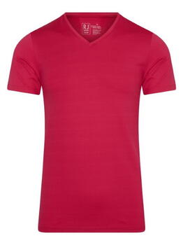 RJ Bodywear Männer Pure Color  Dunkelrot Shirt