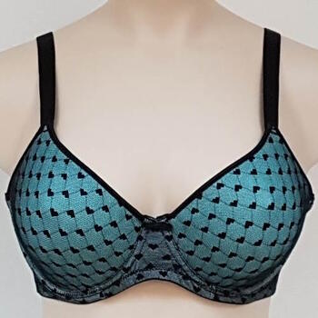 Elbrina Valerie Glamour Grün/Schwarz Vorgeformter BH