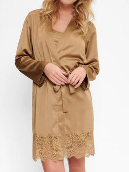 LingaDore Nacht Butternut Kupfer Kimono