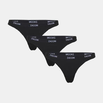 Zaccini Black and White Schwarz/Weiß String