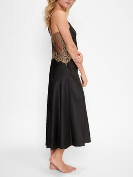 LingaDore Nacht Black Incence Schwarz/Gold Slipdress
