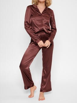 LingaDore Nacht Brown Dots Braun Pyjama