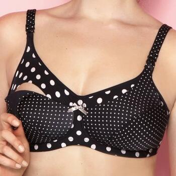 Anita Mutterschaft Polka Dot Schwarz Still-BH