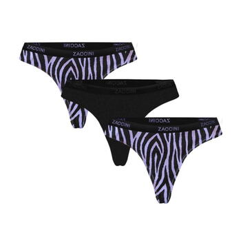 Zaccini Zebra Schwarz/Weiß String