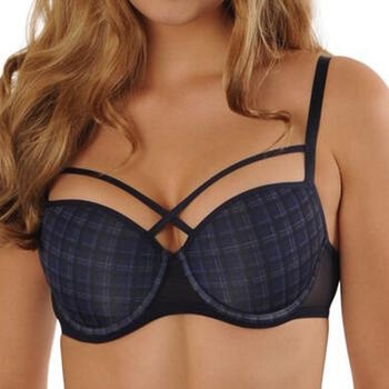 Sapph Fabulous Navy-Blau/Print Vorgeformter BH