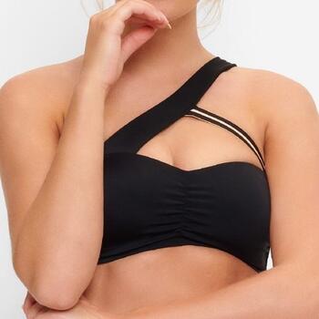 LingaDore Strand Black Panter Schwarz Unwattierter Bikini BH