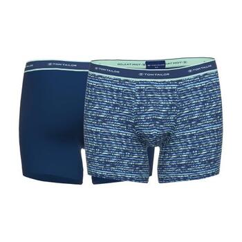 Tom Tailor Palm Leaves Navy-Blau/Print Boxershort