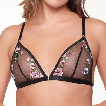 LingaDore LingaDore Love flower Mesh Schwarz/Print Ohne Bügel BH