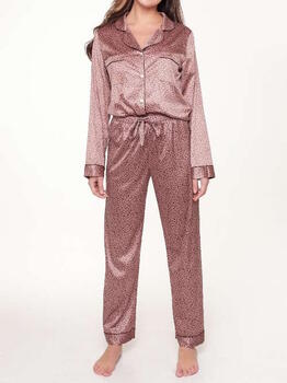 LingaDore Nacht Animal Cork Braun/Print Pyjama