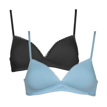 My Basic von After Eden Comfy Grau/Blau Ohne Bügel BH