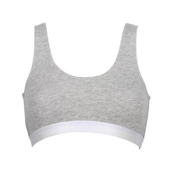 My Basic von After Eden Sporty Grey Melange Ohne Bügel BH