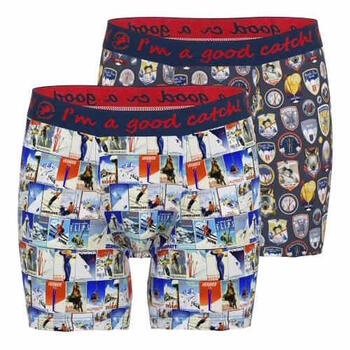 Ein Fisch namens Fred Wintersport  Navy-Blau/Print Boxershort