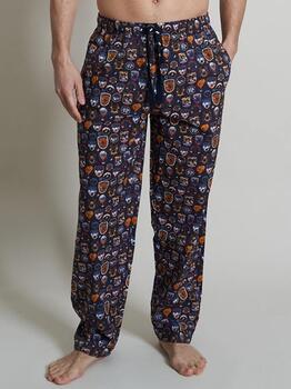 Ein Fisch namens Fred Wintersport  Navy-Blau/Print Pyjamahose