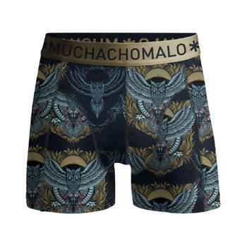 Muchachomalo NiteOwl Blau/Print Boxershort