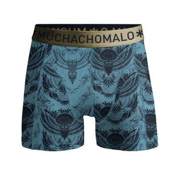 Muchachomalo NiteOwl Blau/Print Boxershort