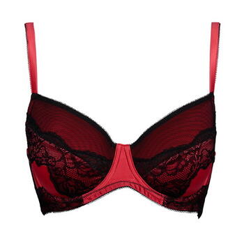 After Eden D-Cup & Up Nikita Rot/Schwarz Vorgeformter BH