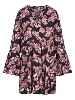 LingaDore Strand Paisley Love Schwarz/Print Tunika
