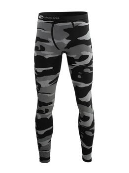 Starke Seele Camouflage Grau/Print Thermo Hose für Männer