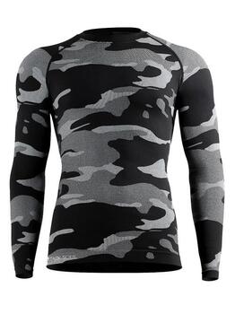 Starke Seele Camouflage Grau/Print Herren Thermo T-Shirt